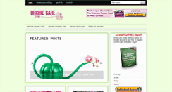 Desktop Screenshot of orchidcarezone.com