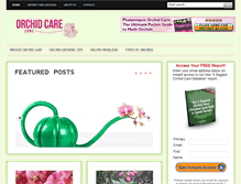 Tablet Screenshot of orchidcarezone.com